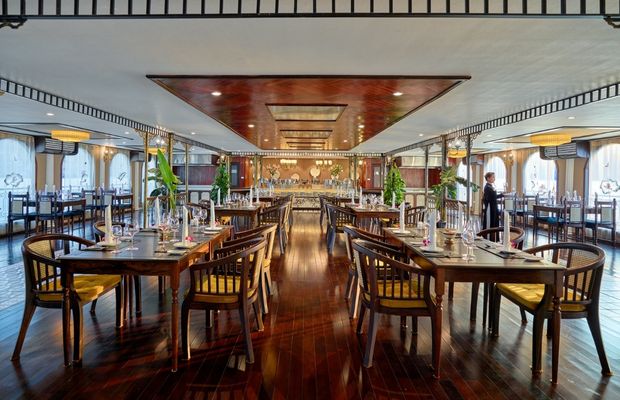 Indochina Sails cruise's restaurant